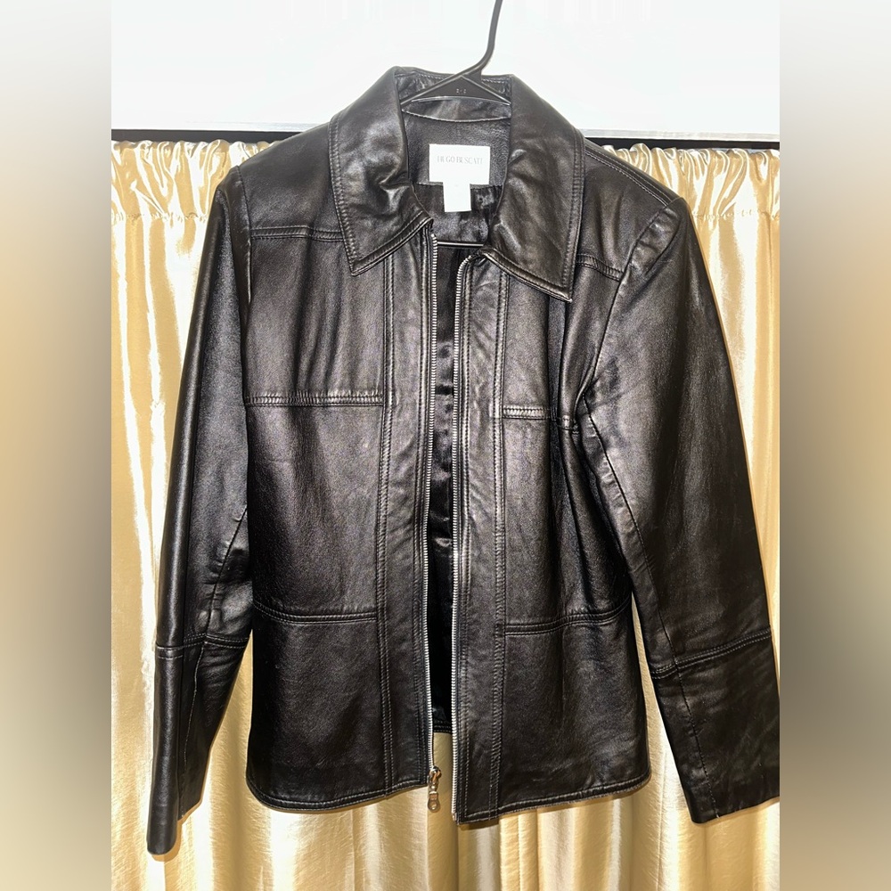 Hugo Buscati Collection Black Leather Jacket